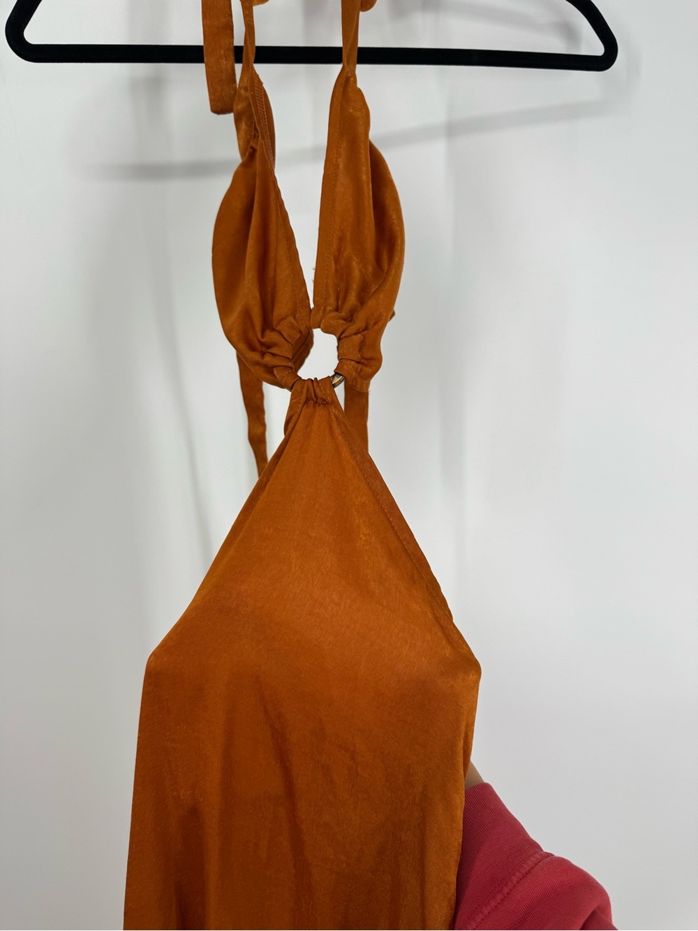 Peppermayo Burnt Orange Cutout Maxi Dress Backless Halter Party Dinner Size 0 - Picture 5 of 10